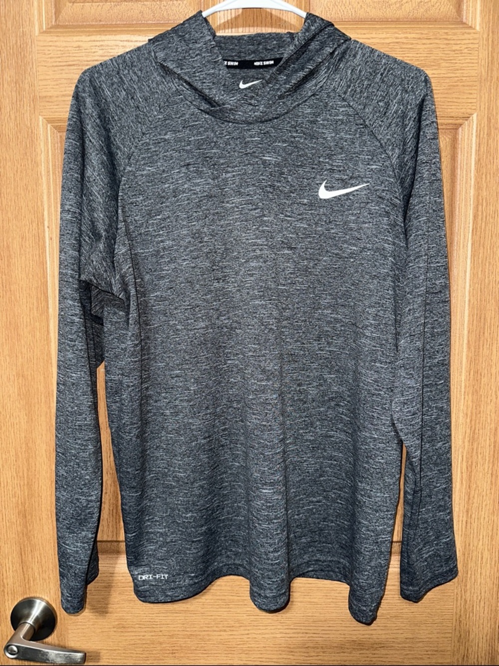 Nike Dark Heather Gray Long Sleeve Hoodie
